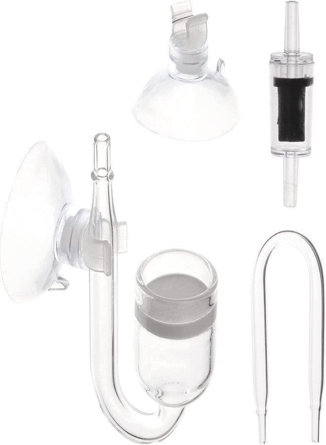 VAYINATO® Aquarium Air Pump Accessories, 5 Pcs - Nano Co2 Diffuser, U Bend Tube, Suction Cups Planted Aquarium Fish Tank by Petzlifeworld - Image 1